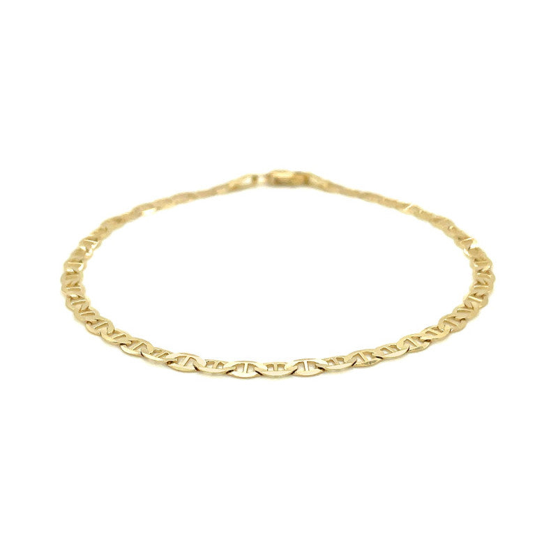 Mariner Link Anklet in 14k Yellow Gold (3.2 mm)
