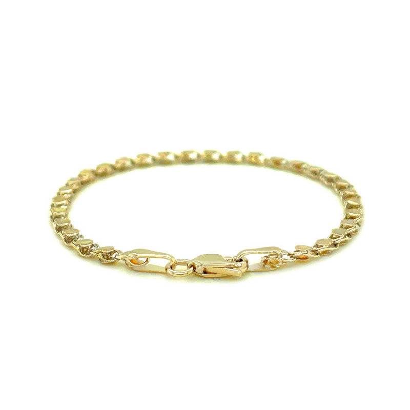 Heart Anklet in 14k Yellow Gold (2.9mm)
